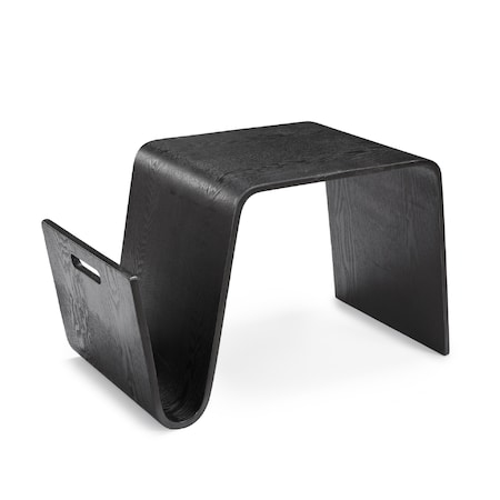 Manhattan Comfort Brookside End Table in Black ET001-BK